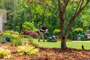 pro turf & pro pest la vista lawn tech aerating lawn-1