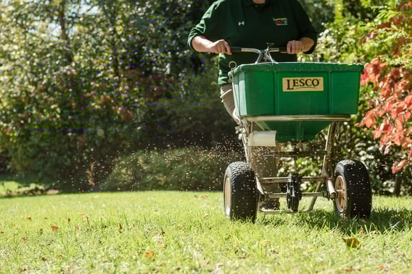 pro turf oswego lawn care tech fertilizing yard