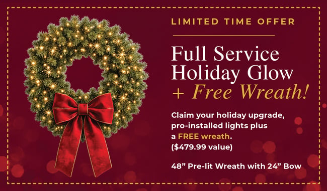 Free 48-inch pre-lit wreath offer
