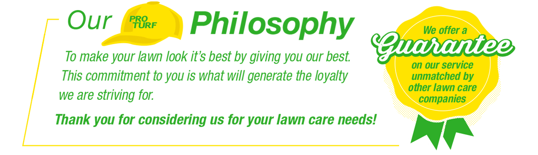pro turf lawn care pro pest control promise guarantee